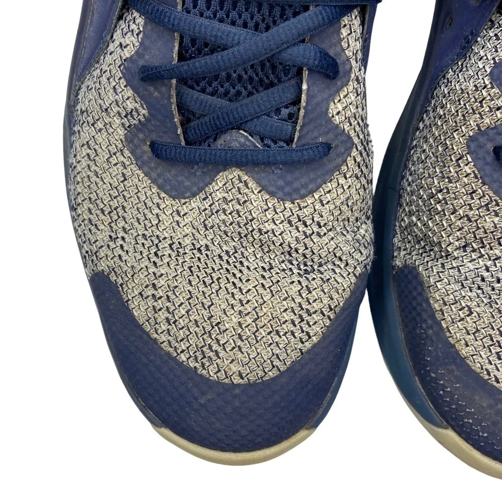 Nike Air Versitile III Shoes Navy Blue and Gray Athletic Basketball Size 12‎